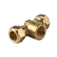 knelkoppeling T-stuk 15 x 1/2" x 15mm