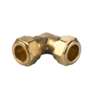 knelkoppeling messing water knie 22x22mm