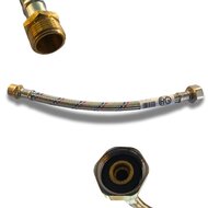 Flexibel DN 13 1/2" M/F 30 cm