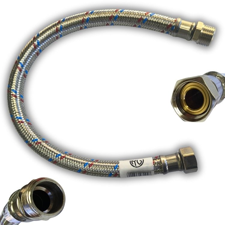 Flexibel 3/4" x 3/4" M/F 50cm DN19
