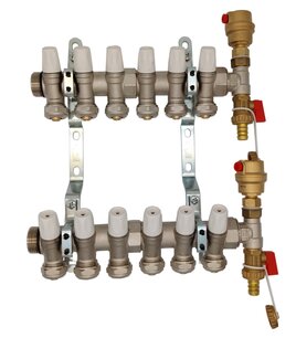 Verdelerset verwarming 8 radiatoren