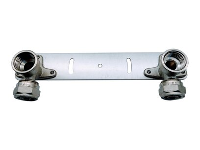 Dubbele muurplaat 1/2" voor alpex 16mm