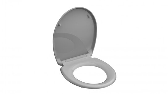 WC zitting GRIJS SOFT-CLOSE & QUICK-RELEASE