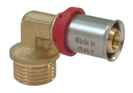 Haaks pers puntstuk 1/2"M-16mm