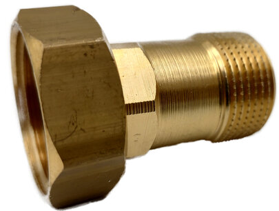 Tweedelige koppeling 1"F - 3/4"M