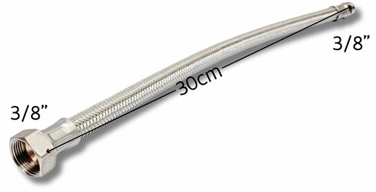 Flexibel  1/2" x 3/8" M/F 40cm DN8