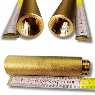 Verlengstuk 1/2" M/F 100mm