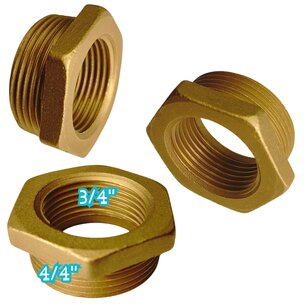 Flat reducer 1" to 3/4"