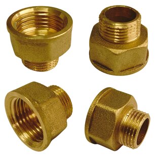 Brass reduction M/F 1/2" - 3/4"