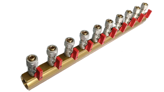 Verdeler 10x 16mm rood