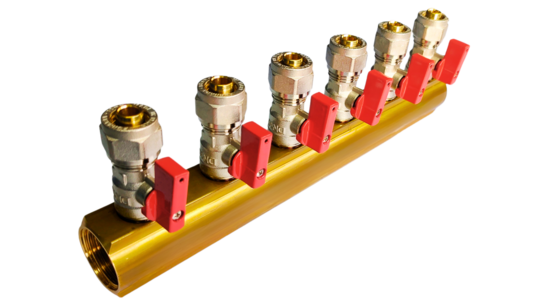 Verdeler 6x 16mm rood
