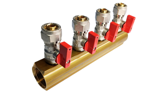 Verdeler 4x 16mm rood