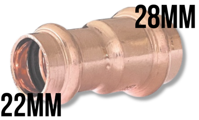 Pers reductie mof 22mm - 28mm F/F