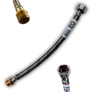 Flexibel 1/2"F x 3/8M 35cm DN8
