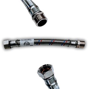 Flexibel 3/4" M/F 30cm DN19