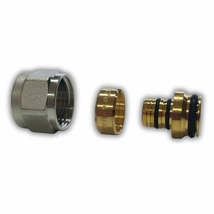 Klemkoppeling 1/2EK - 16mm alupex